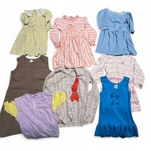 Vintage Girls Dress & Top Lot Size 4–8 Mixed Brands 80s 90s USA Made Ronnie Togs